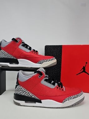 Nike Air Jordan 3 Retro SE Mid Unite Red CK5692-600 Mens Shoes - Size 8